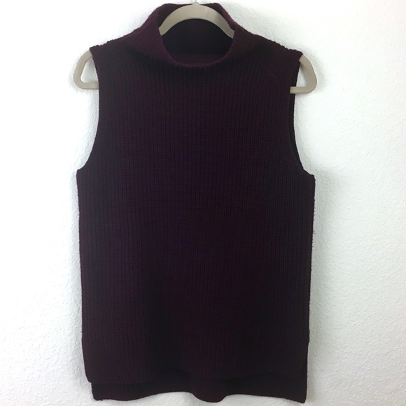 ‼️LAST CHANCE‼️Chunky Burgundy Wool Sweater - Picture 3 of 6